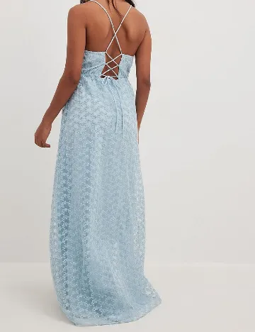 Rochie lunga NA-KD, albastru Albastru