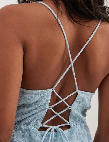 Rochie lunga NA-KD, albastru Albastru