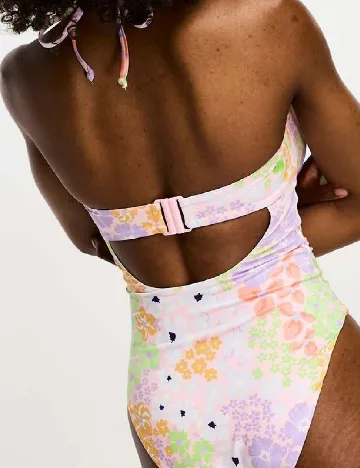 Costum de baie ASOS, floral print Floral print