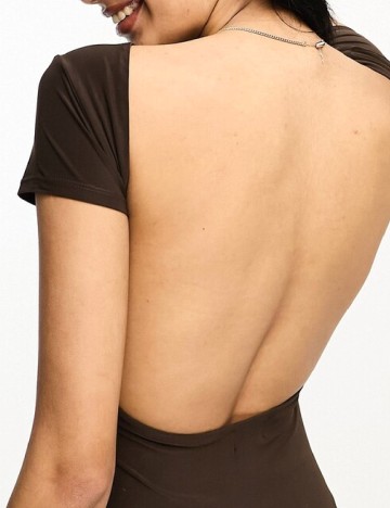 Rochie scurta ASOS, maro