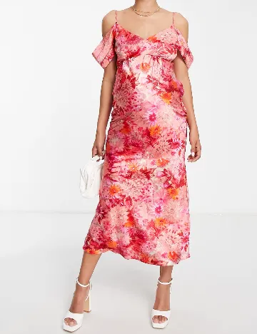 Rochie lunga Hope & Ivy Maternity, roz Roz