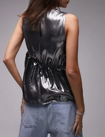 Maiou Top Shop, argintiu Gri