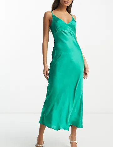 Rochie lunga ASOS, verde Verde