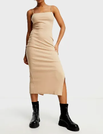 Rochie medie Miss Selfridge, crem Crem