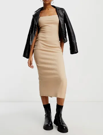 Rochie medie Miss Selfridge, crem Crem