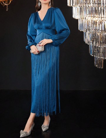 Rochie lunga SHEIN, albastru