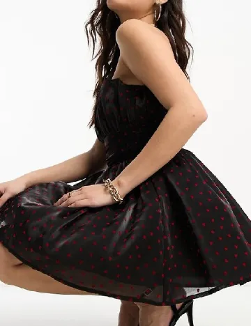 Rochie scurta Collective The Label, negru Negru