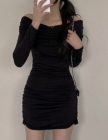 Rochie scurta Dazy, negru
