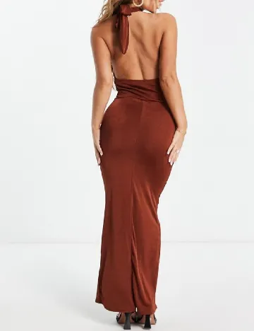 Rochie lunga IN THE STYLE, maro Maro