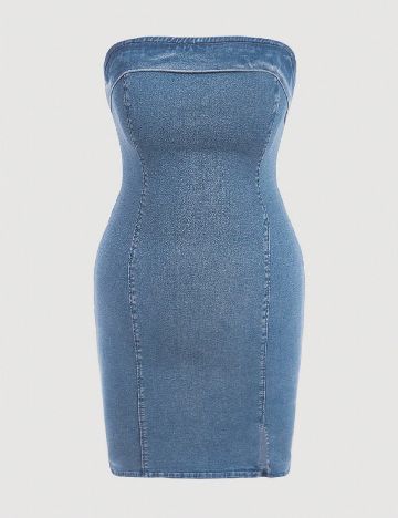 Rochie scurta SHEIN CURVE, albastru