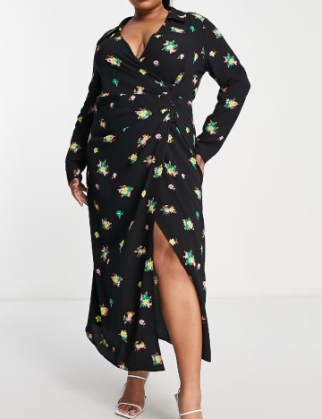 Rochie lunga ASOS Curve, negru
