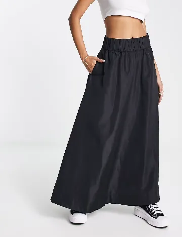 Fusta Monki, negru Negru