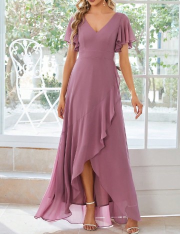 Rochie lunga Ever-Pretty, mov