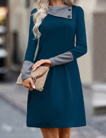 Rochie scurta SHEIN, albastru