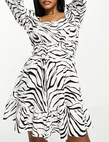 Rochie scurta I SAW IT FIRST, alb Alb