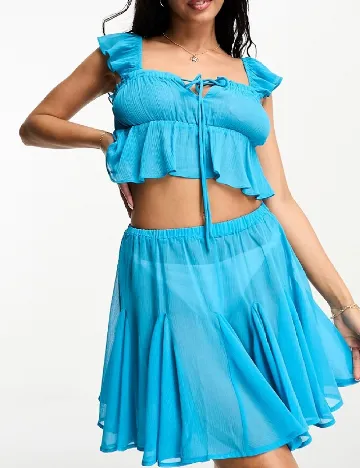 Top ASOS, albastru Albastru