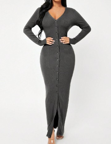 Rochie lunga SHEIN, gri