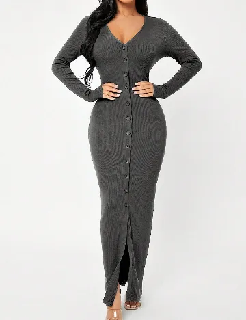 Rochie lunga SHEIN, gri Gri