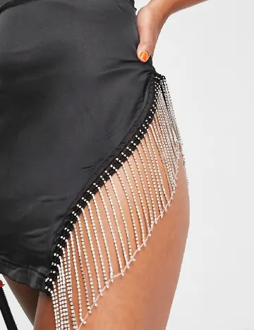 Rochie scurta Femme Luxe, negru Negru