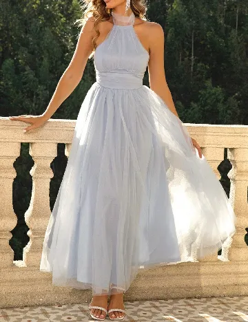 Rochie lunga SHEIN, blue Albastru