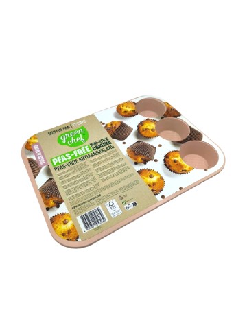 Tava pentru briose Green Chef, roz