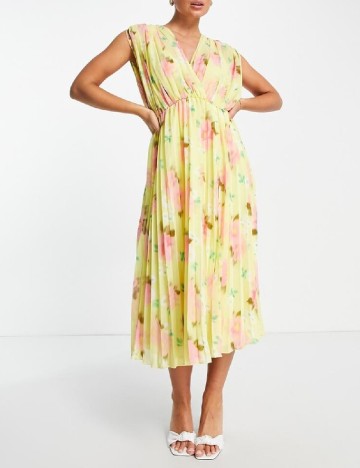 Rochie medie ASOS, galben