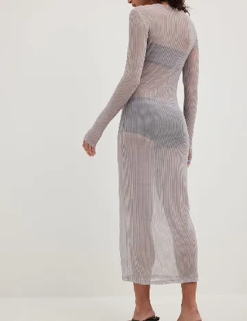 Rochie medie NA-KD, gri Gri