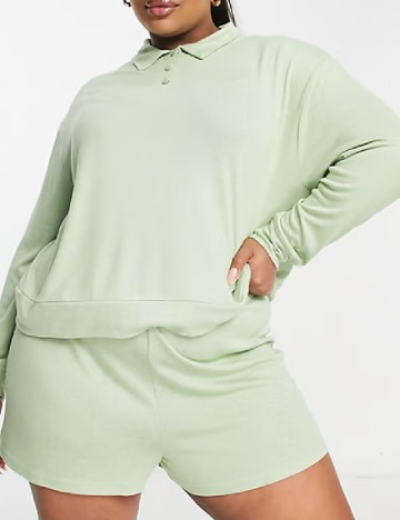 Pijama ASOS Curve, verde