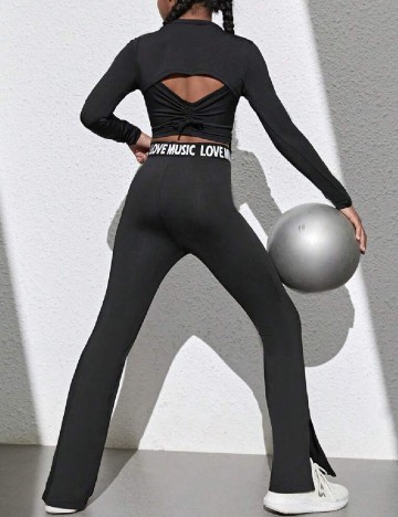 Top Shein Kids, negru