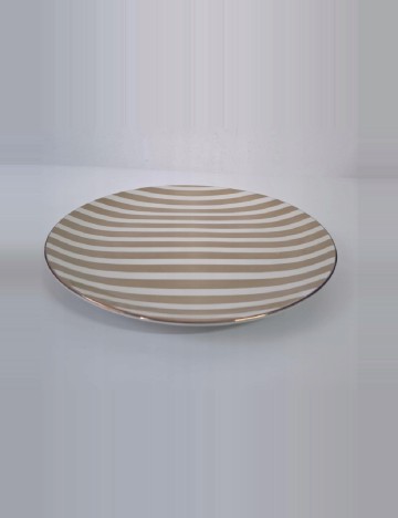 Set farfurii 6 bucati KAPIMEX, bej/alb