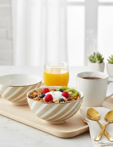 Bol 300 ml KAPIMEX, bej/alb