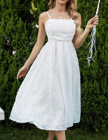 Rochie medie SHEIN, alb