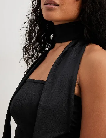 Rochie medie NA-KD, negru Negru