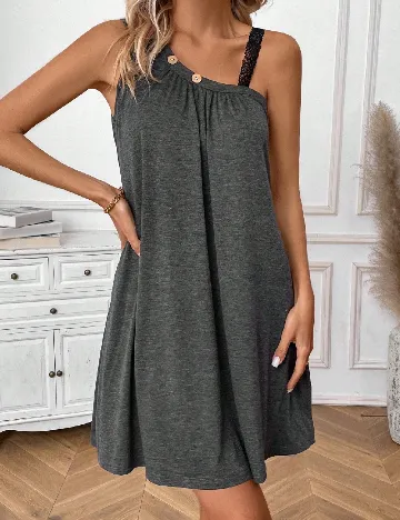 Rochie scurta SHEIN, gri Gri