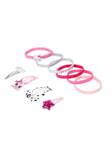 Set clame de par 10 bucati Little Concepts, mix culori