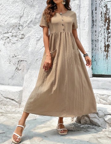 Rochie lunga Emery Rose, maro
