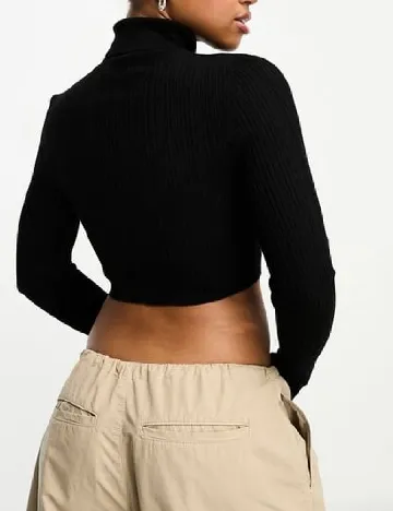 Top Miss Selfridge, negru Negru