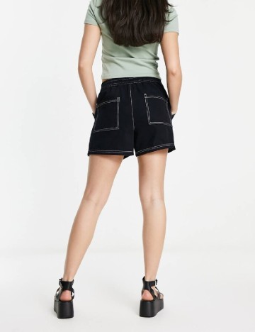 Pantaloni scurti ASOS, negru