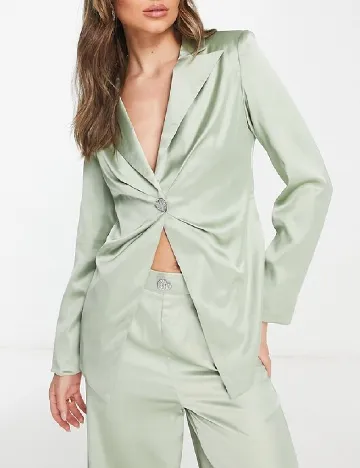 Sacou extro&vert, verde Verde
