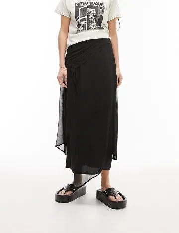 Fusta Top Shop, negru Negru