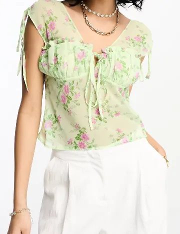 Top ASOS, verde Verde