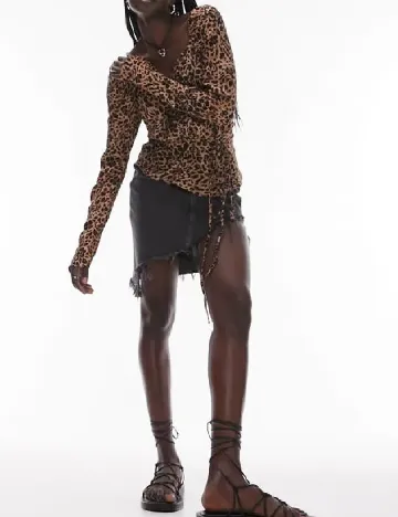 Bluza Top Shop, animal print Animal print