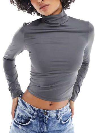 Top Stradivarius Teen, gri