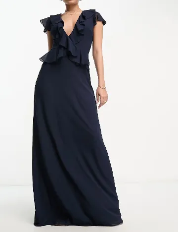 Rochie lunga TFNC London, bleumarin inchis Albastru
