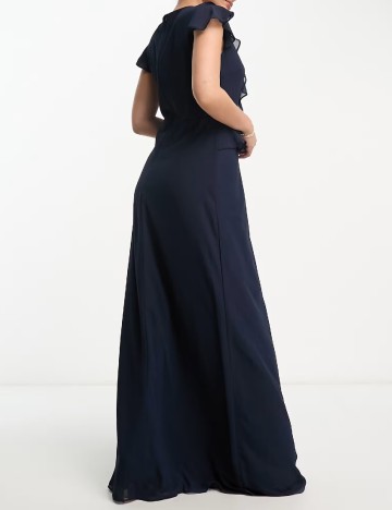 Rochie lunga TFNC London, bleumarin inchis