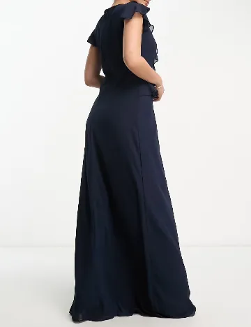 Rochie lunga TFNC London, bleumarin inchis Albastru