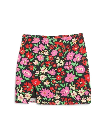 Fusta Monki, floral print Floral print