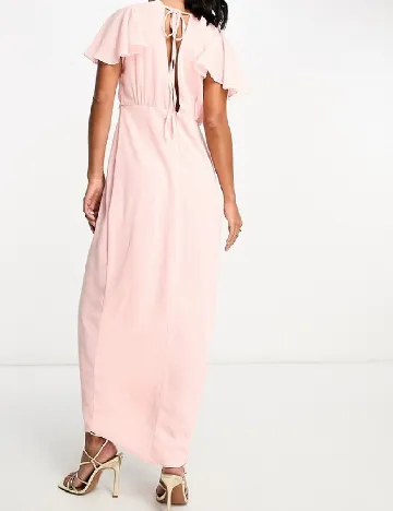 Rochie lunga TFNC London, roz Roz