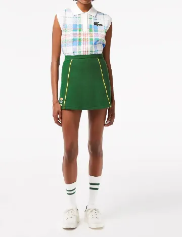 Fusta Lacoste, verde Verde
