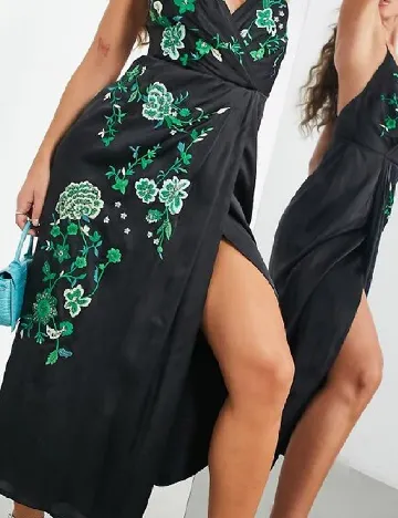 Rochie medie ASOS, negru Negru